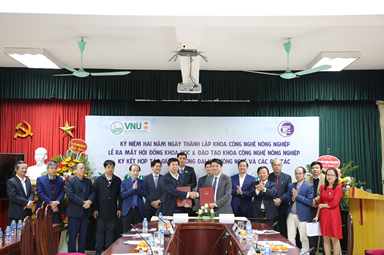 Lễ ký kết hợp tác với Viện Di truyền nông nghiệp